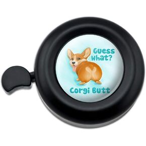 GRAPHICS & MORE Guess What Corgi Butt Funny Joke Bicycle Handlebar Bike Bell