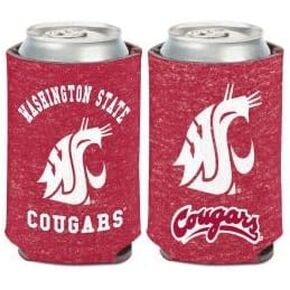 Washington State Cougars TEAM HEATHERED Can Cooler 12 oz.