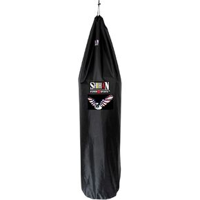 Boxing Bag Cover USA Eagle Flag Waterproof 5-6ft & 24inch Diameter Large Punch Bag Cover Outdoor Protection for Your Boxing Bag Ideal freestanding Boxing Bags Also, BLACK