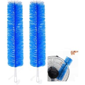 Fan Cleaner Brush，Flexible Cobweb Duster Microfiber Duster Ideal for Ceiling Fan Cleaner Duster, Air Vents, Curtains, Cars，Fan Cleaner for Box Fan（2PCS）