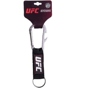 UFC KEYCHAIN CARABINER LOGO, Black, ONE SIZE