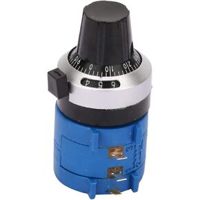 YWBL-WH Wirewound Potentiometer 100K Ohm with 10 Turns Counting Dial Rotary Knob 3590S-2-104L, Potentiometer