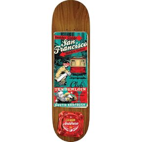 Anti Hero Skateboards Austin Kanfoush Motel 18 Skateboard Deck - 8.12inch x 32inch,Multi in Saudi Arabia