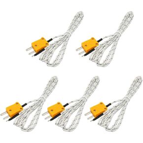 Gump's grocery 5pcs 1m Wire K Type Thermocouple Sensor Probe Test Temperature L85