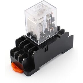 Baomain General Purpose Power Relay HH54P AC 220V Coil 14 pin terminal with DIN Rail PYF14A Socket Base