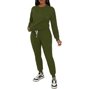 AOMONI Track Suits for Women Set Sweatsuit Sets 2 Piece Long Sleeve Outfits Jogger Sets Pullover with Pockets