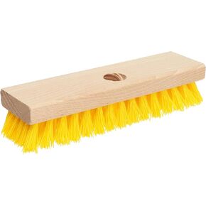 Deck Scrub Brush Head 7.87" - Deck Brush for Scrubbing Heavy Duty, Concrete Brush with Hard Nylon Bristles, Scrub Broom Head, Outdoor Stiff Bristle Brush for Cleaning Wooden Deck, Floor Scrub Brush