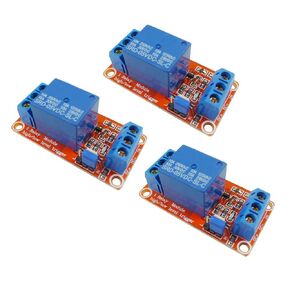 3PCS DC 5V Relay Module 1 Channel Relay Board Shield with Optocoupler Support High/Low Level Trigger Relay Switching Module Expansion Board