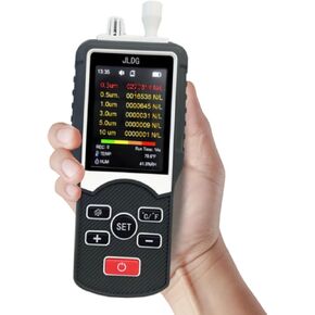 Air Quality Monitor Professional - Dust Particle Counter Real Time Data Recording, Air Pollution Detector, TVOC PM2.5 PM10 HCHO AQI Temperature Humidity Meter