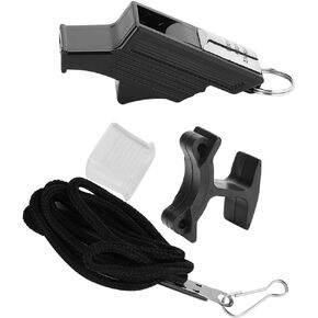 Whistle Basketball Sports Training Referee Whistle Camping Survival Emergency Lifesaving Whistles(Black and Silver)