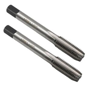 2Pcs M8 X 1.25 mm Metric Thread Tap, M8 Thread 1.25 Pitch Metric 3 Straight Flute Screw Tapping for Mechanical Repair, DIY Tools