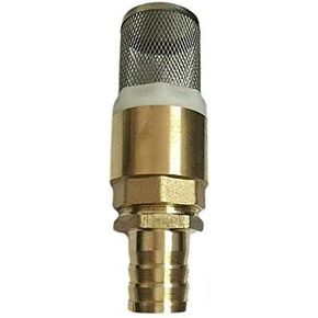 Pump Inlet Filter BE-TOOL 1" Brass Check Valve Non Return Spring Foot Valve with 1" 22mm Hosetail for Pump (Pack of 1)