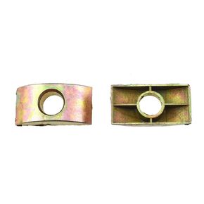 HAHIYO Alloy Half Moon Spacer Connector Washer Nuts Furniture Connector Bronze 8mm Hole Diameter Hidden Well Strong Grip Good Arc Close Snug Put Bed Together Slot Durable for Wooden Railing 10Pcs