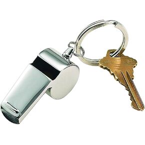 Coach Whistle Key Chain, SS 2" L