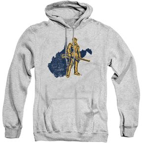 LOGOVISION West Virginia University Official State Shape Unisex Adult Pull-Over Hoodie