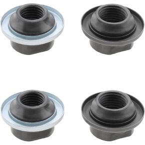 4PCS Bike Bicycle Front/Rear Axle Nuts 8x12.5x21mm Front Axle Nut 9.5x21.1x11.9mm Rear Axle Nut Cone Nuts Dust Protector for Mountain Bike Training