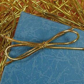 Paper Mart Gold Stretch Loops, 6" Pack of 50