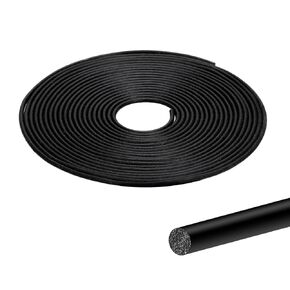 20FT Backer Rod 1/8 inch, Black Rubber Caulk Saver, Concrete Expansion Joint Filler, Weather Strip Seal for Gaps and Joints