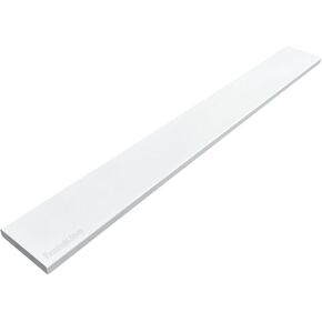 Super White Engineered Marble Threshold for Shower Curb, Bathroom Vanity Backsplash, Window Sill, Door Transitions (4" x 36")