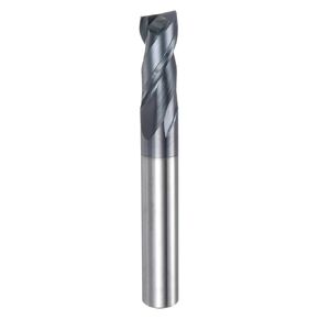 uxcell Carbide Square End Mill, 3/8" Diameter AlTiN Coated 2 Flutes Milling Bit Cutter, for Aluminum Copper Non-Ferrous Metal, 3/8" Shank 15/16" Cut Length 3" Long
