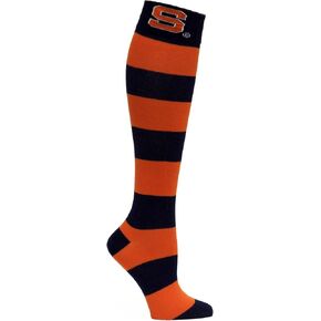 NCAA Syracuse Orange Blue and Orange Stripe Dress Socks