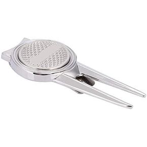 VGEBY Divot Tool,Stylish Anti- Divot Repair Tool with Magnetic Ball Marker Accessory(D103 Silver)