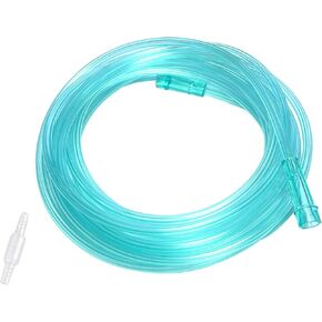 Oxygen Tubing - 16.4 feet Each pcs Premium Green Crush Resistant Oxygen Tubes - Pack of 1 Tubes with Free Connecto