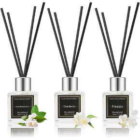مجموعة هدايا ناشر روائح القصب من نيفاهيرت، الحمضيات/الجريب فروت/الصنوبر، 1.7 أونصة × 3 عبوات ناشر مع العصي، موزع روائح عطرية منزلية لغرفة المعيشة وغرفة النوم والمكتب وديكور رف الحمام in Kuwait