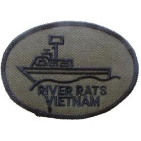 EagleEmblems PM0019 Patch-Vietnam,River Rats (Subdued) (3'')