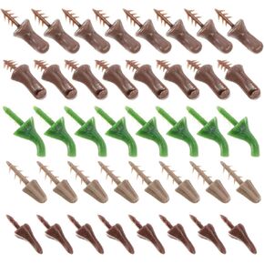 TOYANDONA Pumpkin Accessory 100pcs Pumpkin Stems, Mini Fake Pumpkin Stems DIY Halloween Pumpkin Craft Supplies for Halloween Thanksgiving Decor ( Random Style ) Pumpkin Handle