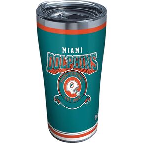 Tervis NFL Miami Dolphins-Vintage Insulated Tumbler, 20oz, Stainless Steel
