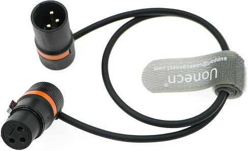 Audio Cable Low Profile 3 Pin XLR Male to Female Cable for Microphones, Cameras, Mixers, Recorders 30 cm in Saudi Arabia