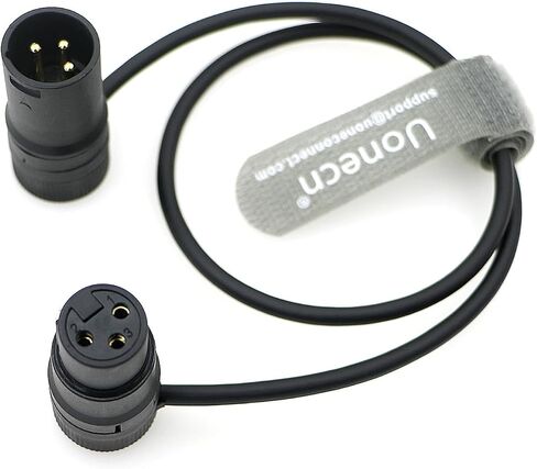 Audio Cable Low Profile 3 Pin XLR Male to Female Cable for Microphones, Cameras, Mixers, Recorders 30 cm in Saudi Arabia
