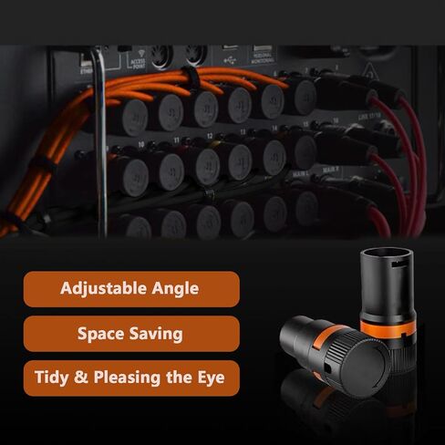 Audio Cable Low Profile 3 Pin XLR Male to Female Cable for Microphones, Cameras, Mixers, Recorders 30 cm in Saudi Arabia
