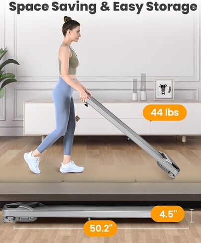 Under Desk Treadmill, Walking Pad for Home/Office,Under Desk Treadmill,Treadmills for Home,Walking Pad Treadmill Under Desk,320 Lb Capacity in Kuwait