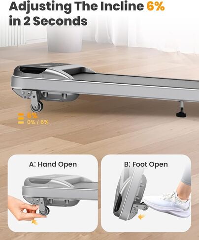 Under Desk Treadmill, Walking Pad for Home/Office,Under Desk Treadmill,Treadmills for Home,Walking Pad Treadmill Under Desk,320 Lb Capacity in Kuwait