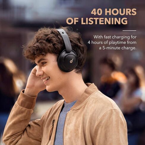 Soundcore by Anker Life Q30 Hybrid Active Noise Cancelling Headphones with Multiple Modes, Hi-Res Sound, Custom EQ via App, 40H Playtime, Comfortable Fit, Bluetooth Headphones(Renewed) in Kuwait