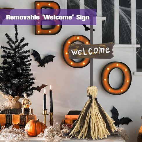 ديكورات QEQEKAKA Halloween Animatronics - مكنسة سحرية بارتفاع 27 بوصة مع التحكم في الصوت والتحرك لديكور حفلات الهالوين الداخلي مكنسة الرقص المسكونة in Kuwait