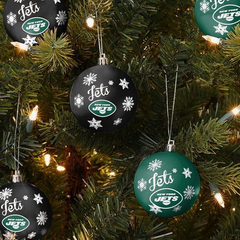 FOCO NFL Unisex-Adult NFL Team Logo 5-Pack Shatterproof Holiday Tree Ball Ornament Set in Saudi Arabia