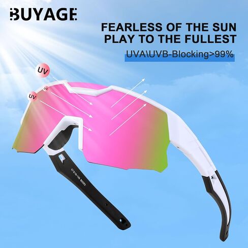 Kids Sunglasses Youth Baseball Sunglasses for Boys Girls, Polarized Teens Softball Sports Cycling Glasses Age 8-16 in Saudi Arabia