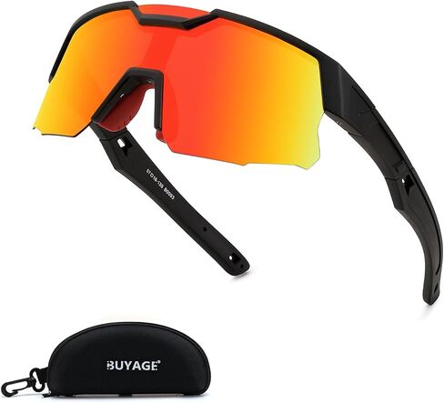 Kids Sunglasses Youth Baseball Sunglasses for Boys Girls, Polarized Teens Softball Sports Cycling Glasses Age 8-16 in Saudi Arabia