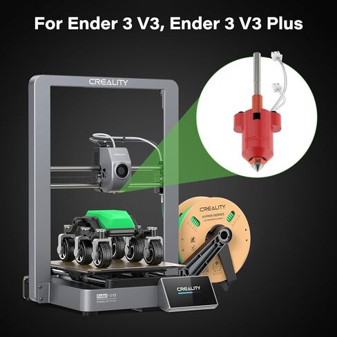 Creality K1 Ceramic Hotend Kit - Unicorn Quick Swap Nozzle, Upgrade All-metal Integrated Extruder Hot End Replacement, 300℃ High-Temperature,600mm/s High-Speed Heating Block for K1 MAX, K1C 3D Printer in Saudi Arabia