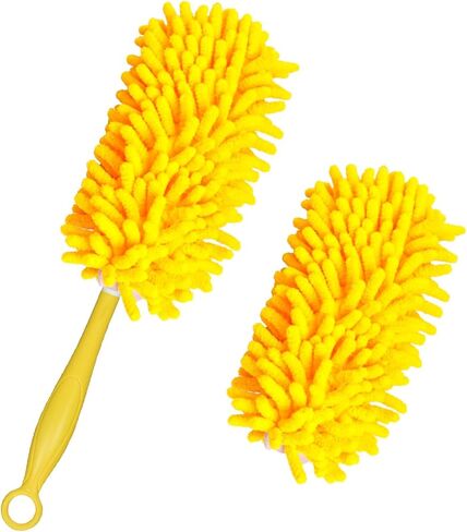 Reusable Duster Refills Compatible with Swiffer Duster Handle, Bafezoze Washable Duster Pads 4 Pack Blue (Handle Not Included) in Saudi Arabia