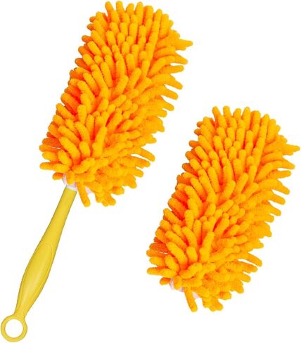 Reusable Duster Refills Compatible with Swiffer Duster Handle, Bafezoze Washable Duster Pads 4 Pack Blue (Handle Not Included) in Saudi Arabia