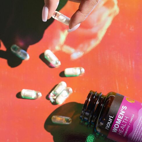 Nouri Women’s Health Probiotic and Omega for Vaginal, Digestive, and Immune Health, Probiotics for Women, Take Daily - 30 Day Supply in Saudi Arabia