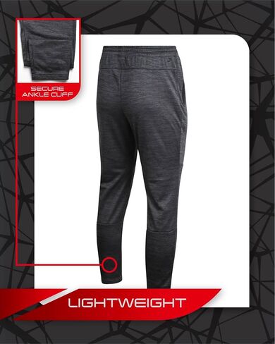 Spyder Mens Jogger Pants - Tech Fleece Joggers with Double Bonded Zip Pockets - Lightweight Active Sweatpants for Men (S-XL) in Kuwait