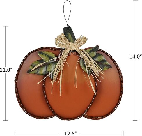 Morning View Fall Door Decor Pumpkin Welcome Sign Wood Autumn Hanging Wall Decorations Door Hanger Indoor Outdoor for Thanksgiving Wall Art Home Decor Porch in Kuwait