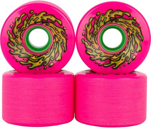 Slime Balls Santa Cruz Skateboard Wheels 66mm OG Slime 78A Pink in Saudi Arabia