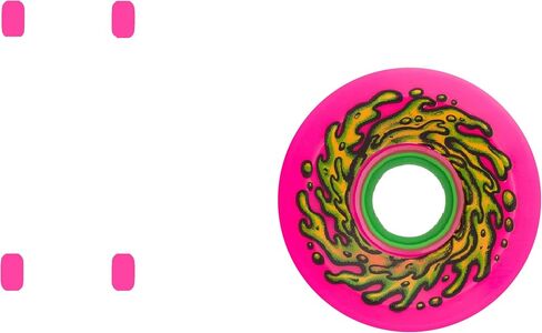 Slime Balls Santa Cruz Skateboard Wheels 66mm OG Slime 78A Pink in Saudi Arabia