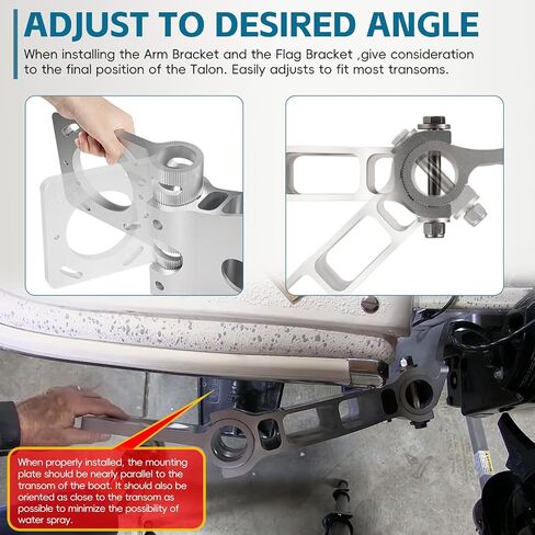 for Minn Kota 1810302 Talon Sandwich Adapter Bracket for Port, Talon Mounting Bracket, Talon Shallow-Water Anchor Adapter Bracket for Port Mounting in Saudi Arabia